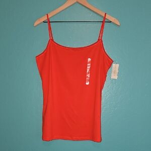 Ann Taylor Vibrant Red Camisole with Sleek Adjustable Straps